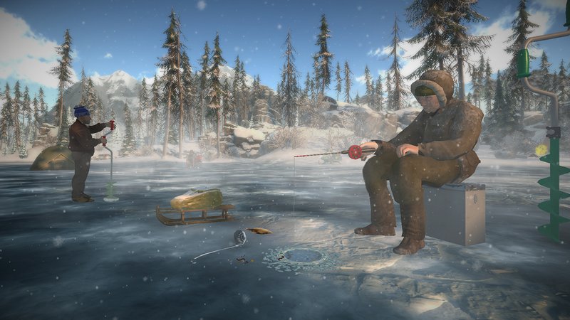 Ice fishing game online, ice fishing game